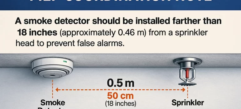 MEP Coordination Insight: Why Proper Smoke Detector & Sprinkler Spacing Matters in BIM Projects