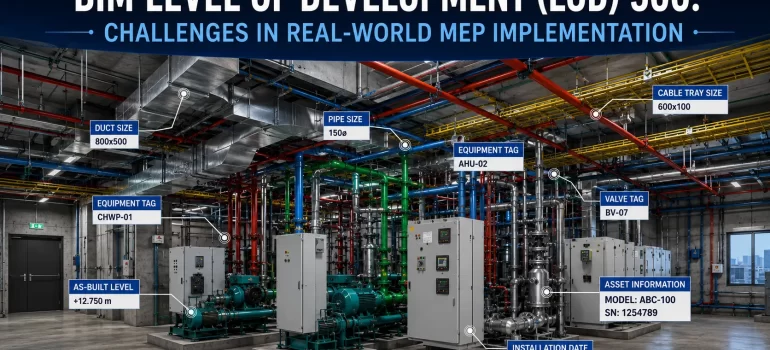 BIM Level of Development (LOD) 500: Challenges in Real‑World MEP Implementation